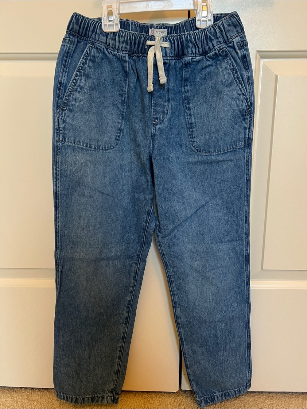 Crewcuts Girls Medium Blue jeans drawstring